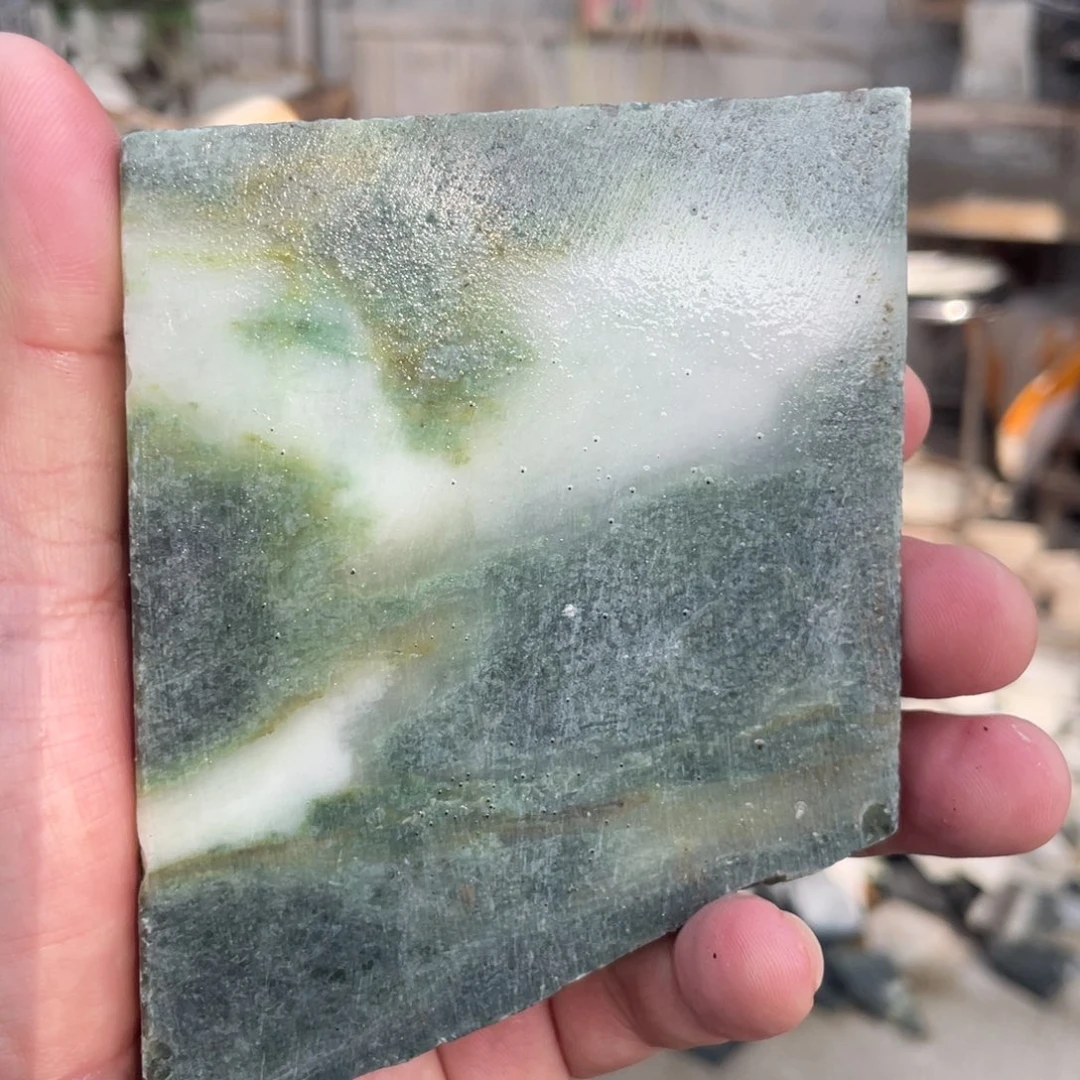 独山玉未镶嵌定制手镯