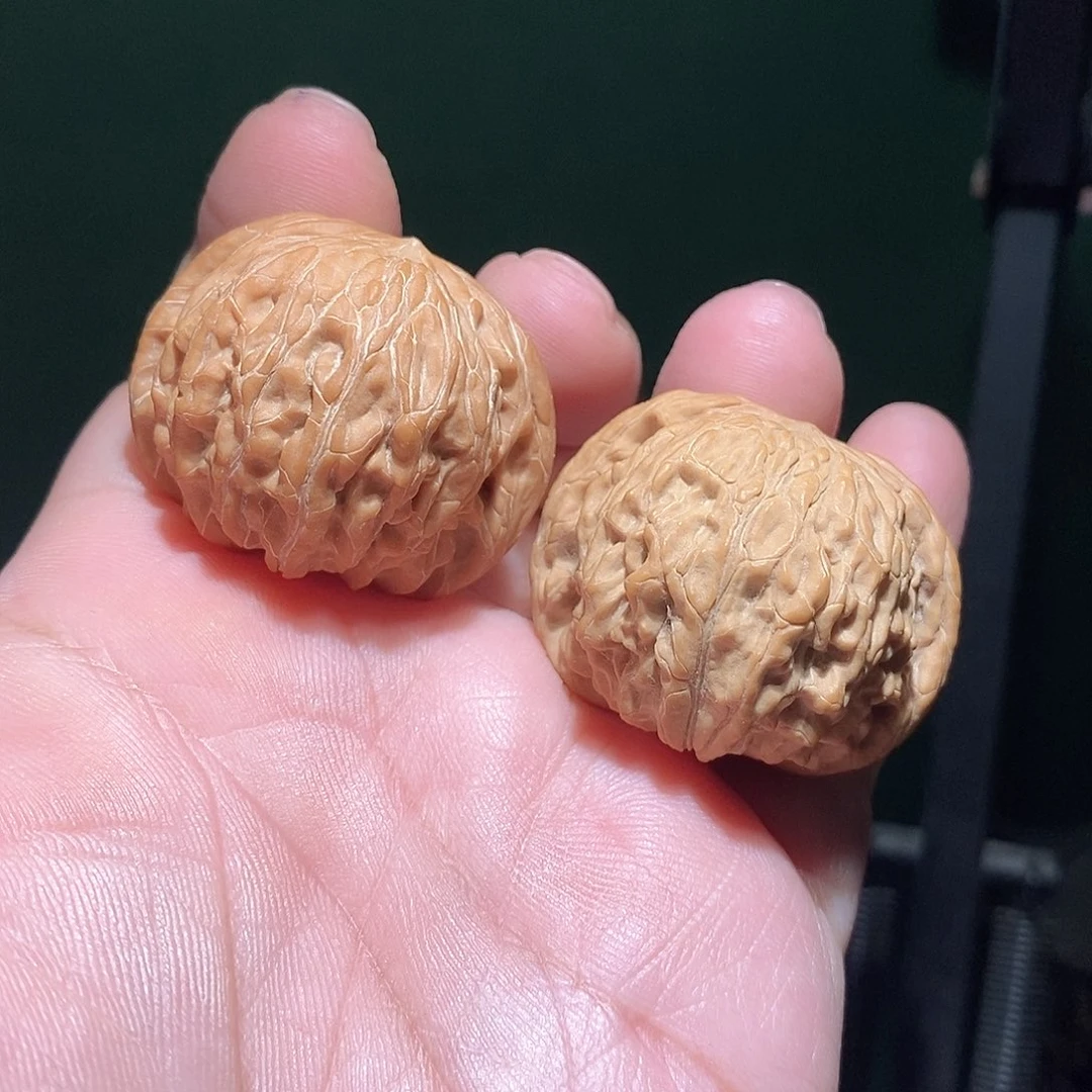 文玩核桃把件39磨盘全品