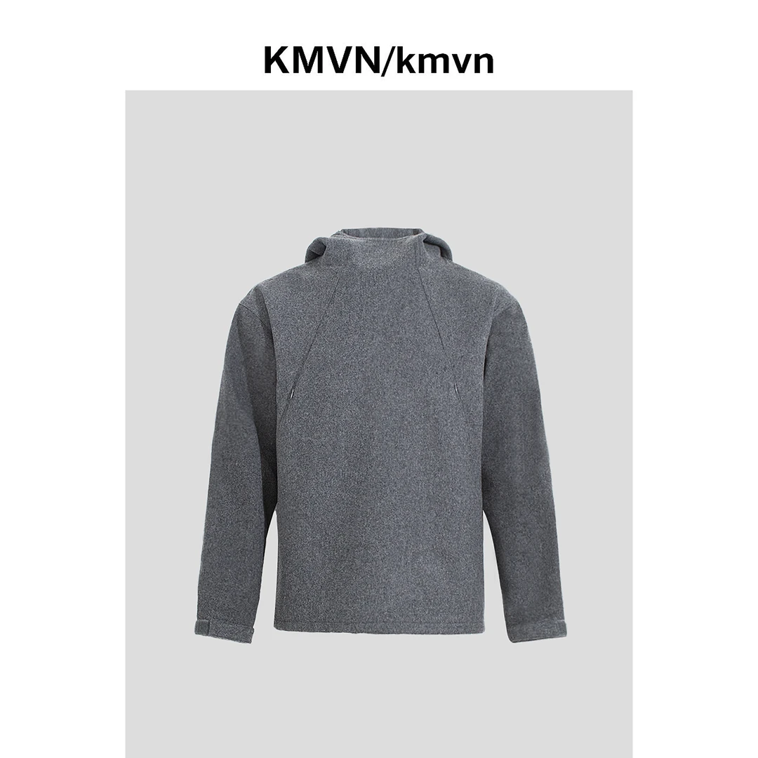 【照影】2025秋冬新款潮流时尚百搭舒适原创设计连帽羊毛外套