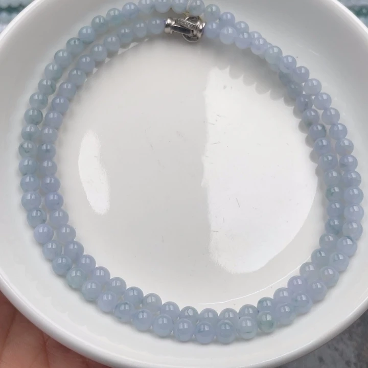 翡翠未镶嵌手链散珠多样性发自选108个