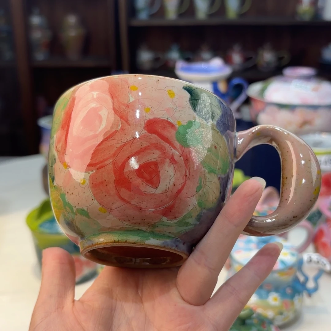 瓷片景德镇手绘高温釉下彩陶瓷茶具