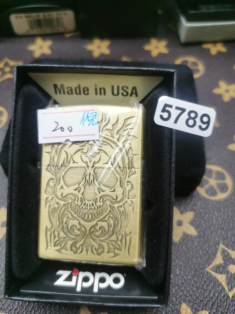 Zippo打火机回血16G铜底骷髅-5789
