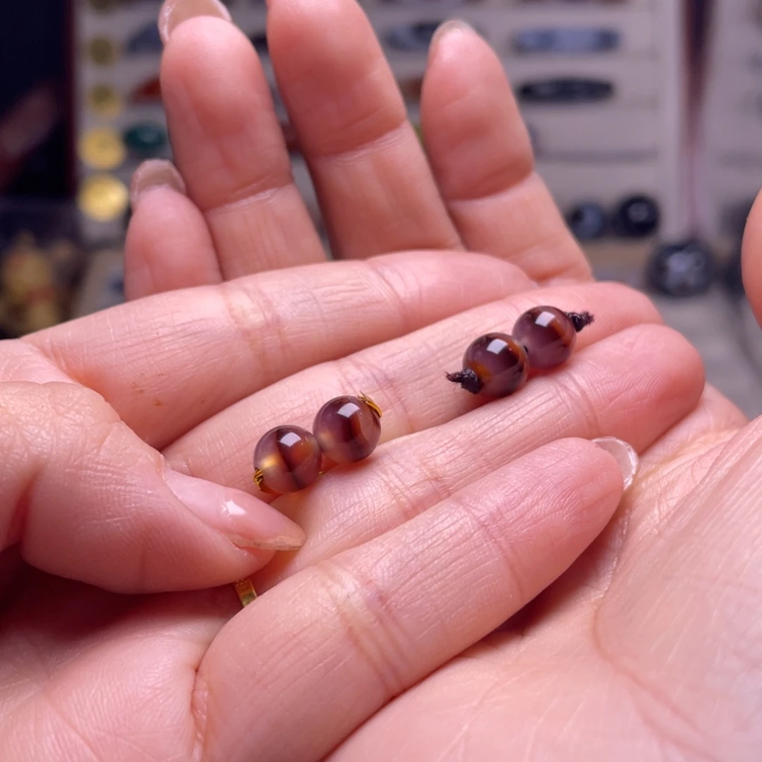 玛瑙/玉髓珠宝奇石未镶嵌莲**锤