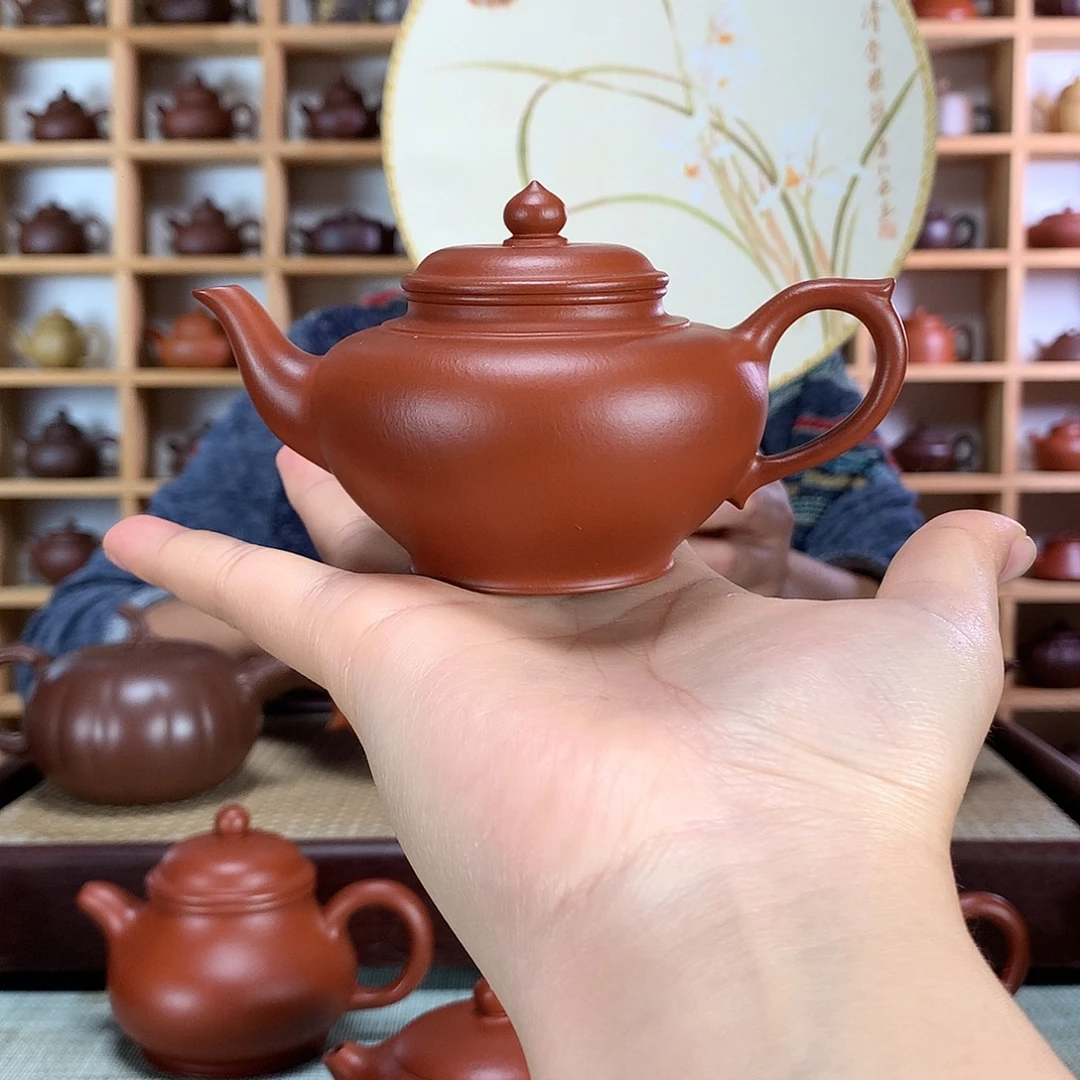 茶壶紫砂笑樱100cc 朱泥
