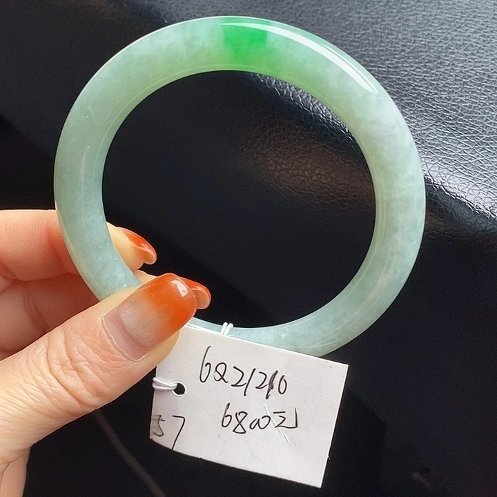 未镶嵌手镯翡翠57圆条54