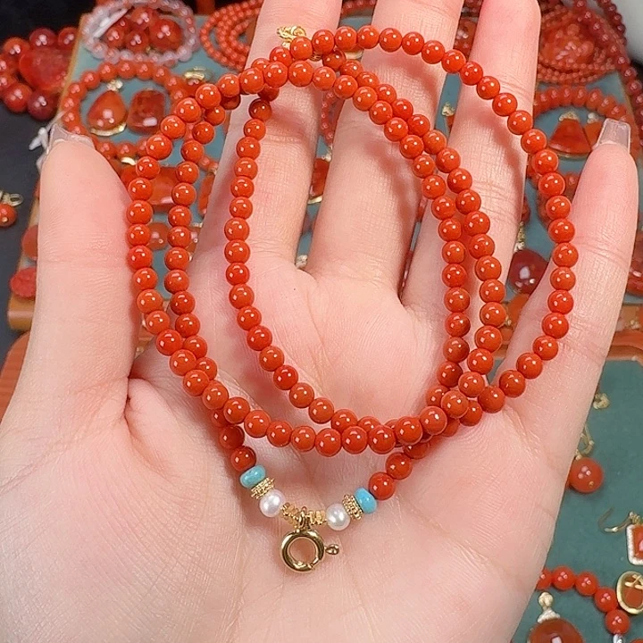 南红玛瑙未镶嵌4.2万能链55