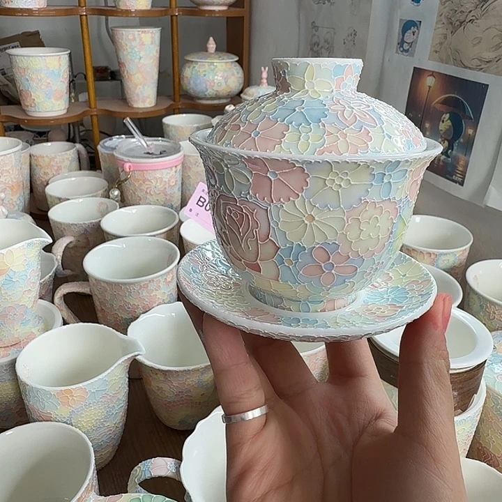 杯子瓷全品无暇三才