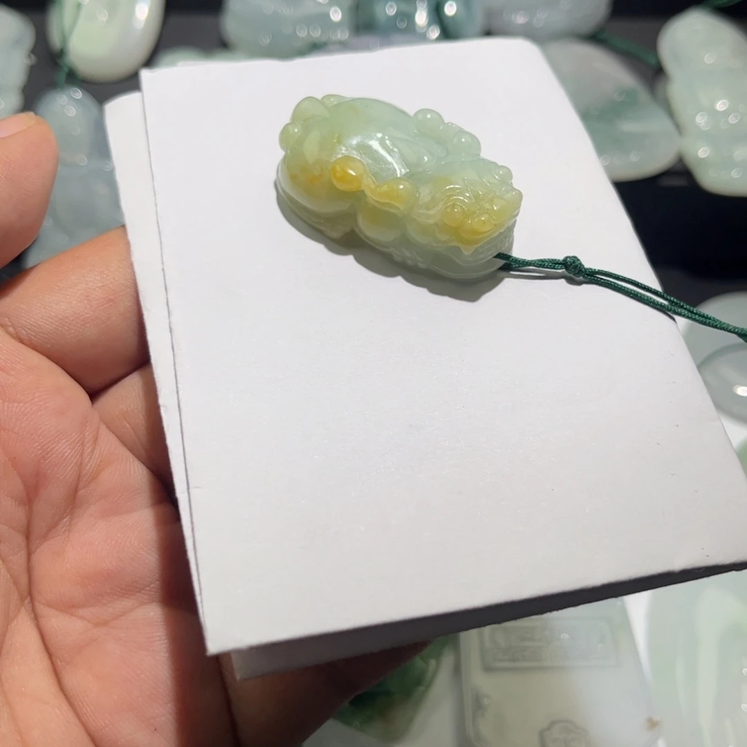 翡翠未镶嵌颈饰貔貅