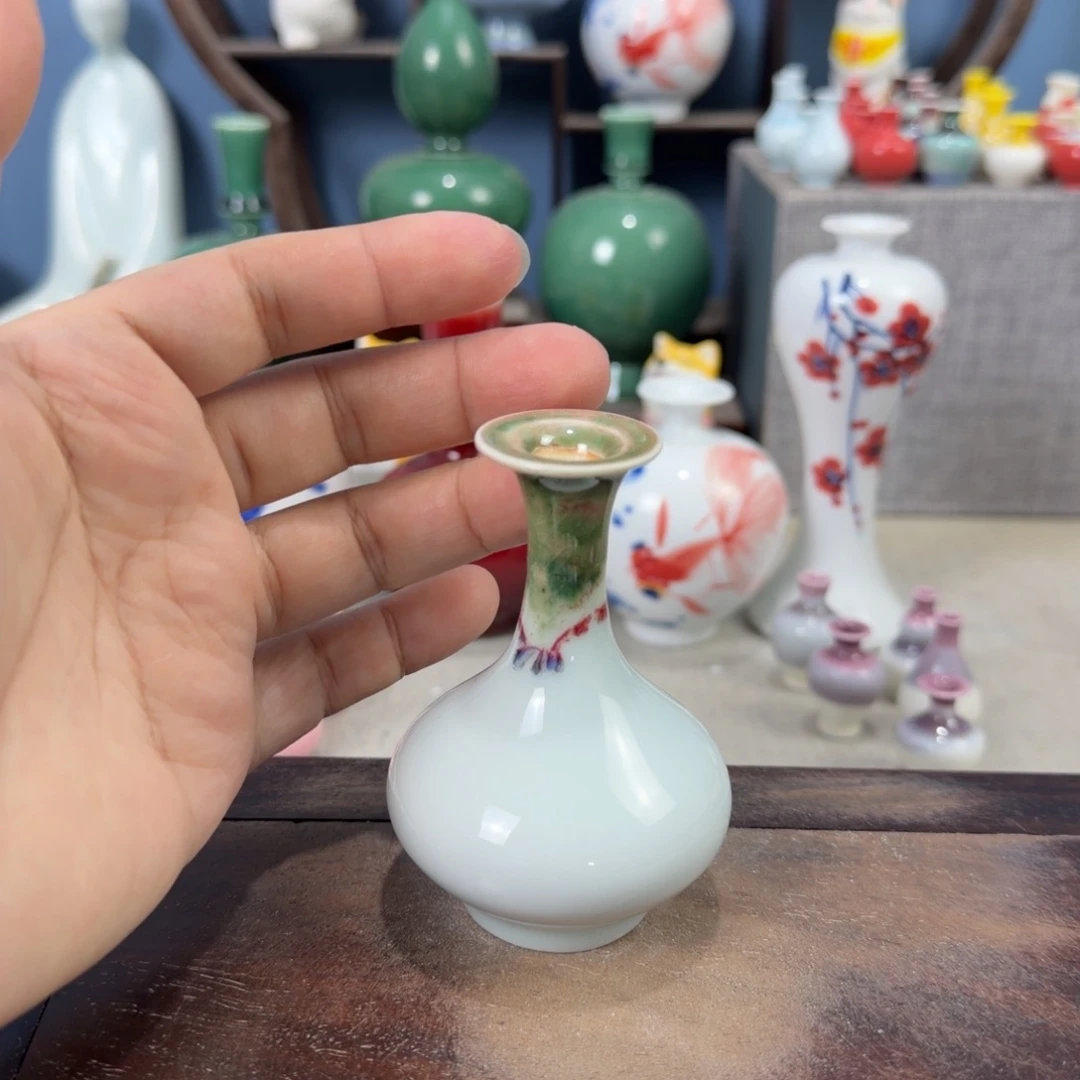 陶瓷手工小花器摆件