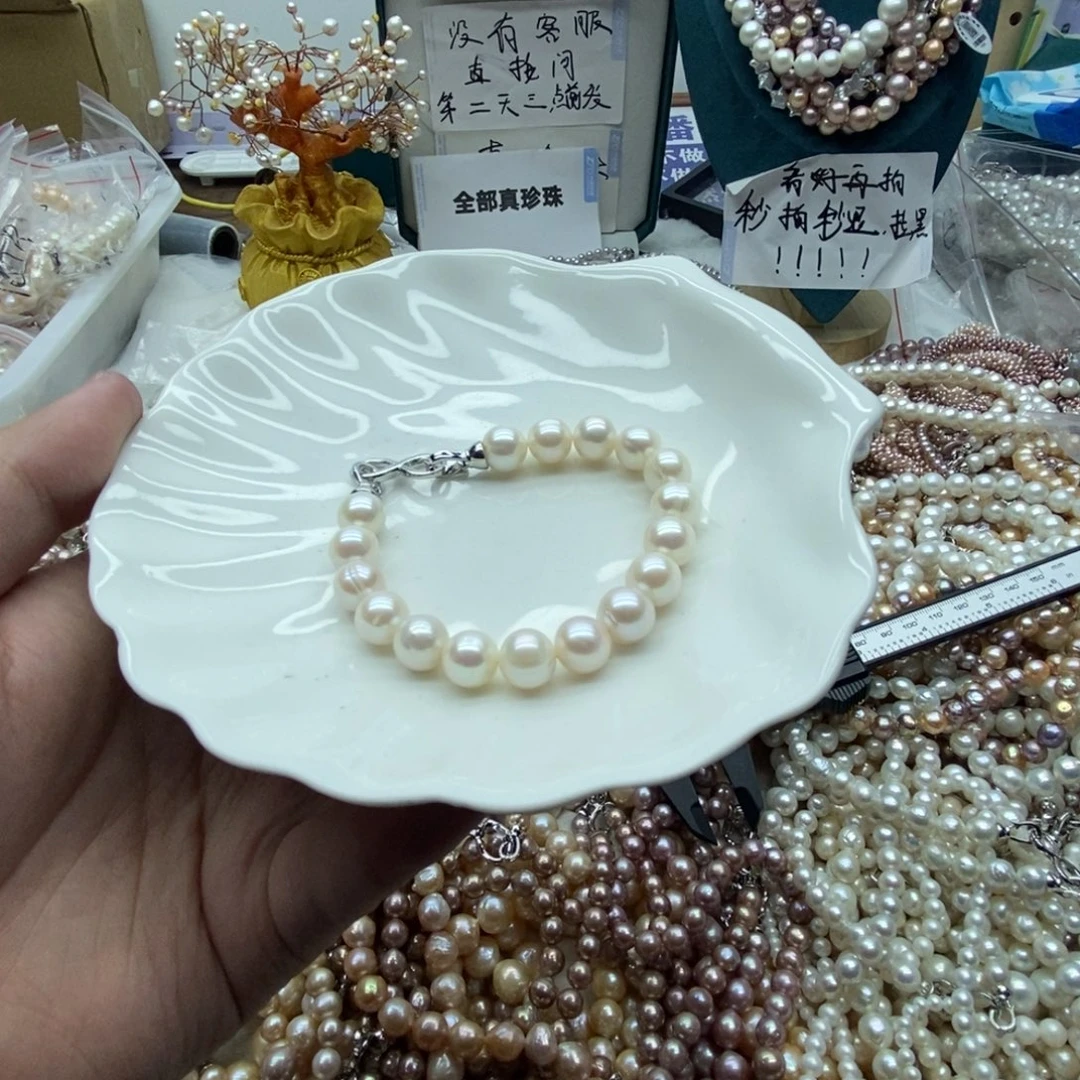 天然淡水珍珠无人工干预淡水珍珠银S925镶嵌15