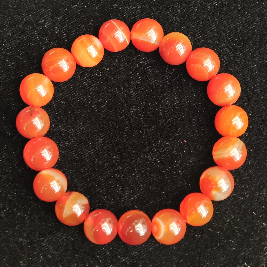 11133红色玛瑙手链