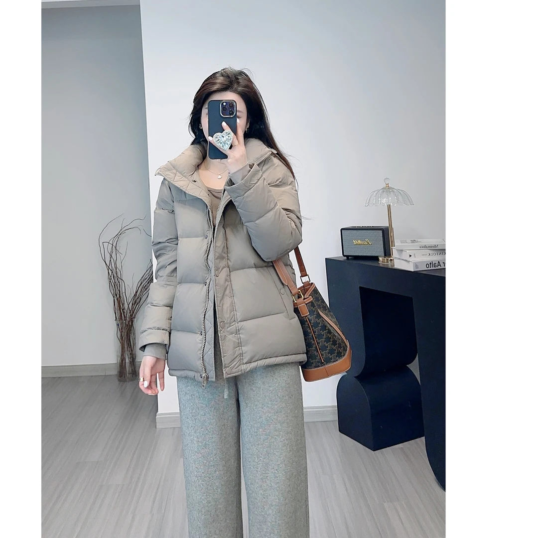 《YI YI》温暖泡芙冬季新款加厚鹅绒服外套面包服显瘦时尚羽绒服