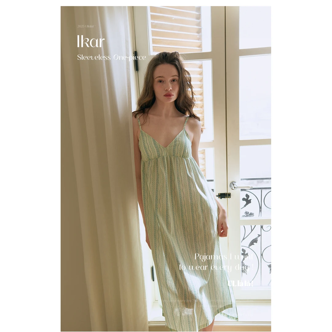 Ullala韩国品牌正品睡衣家居服 夏季新款碎花睡裙25189