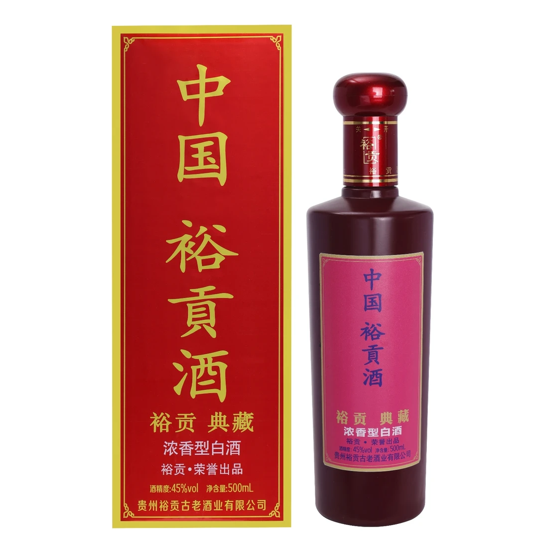 裕贡典藏白酒粮食酒 口感浓香型送礼自饮45度500ml