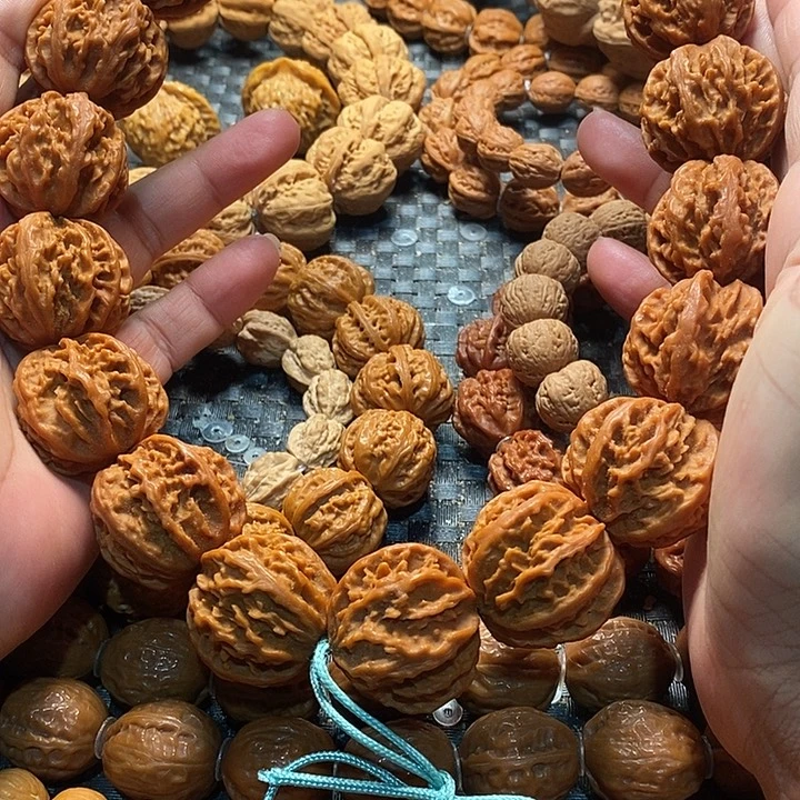 手串文玩核桃粗筋八棱
