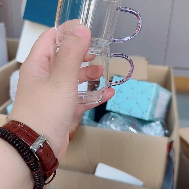 209发2高硼硅玻璃杯水杯紫色