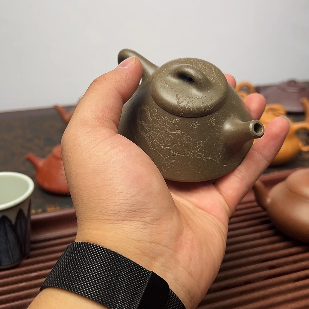 腾***飞茶壶紫砂松华青段周瓢新人价105cc