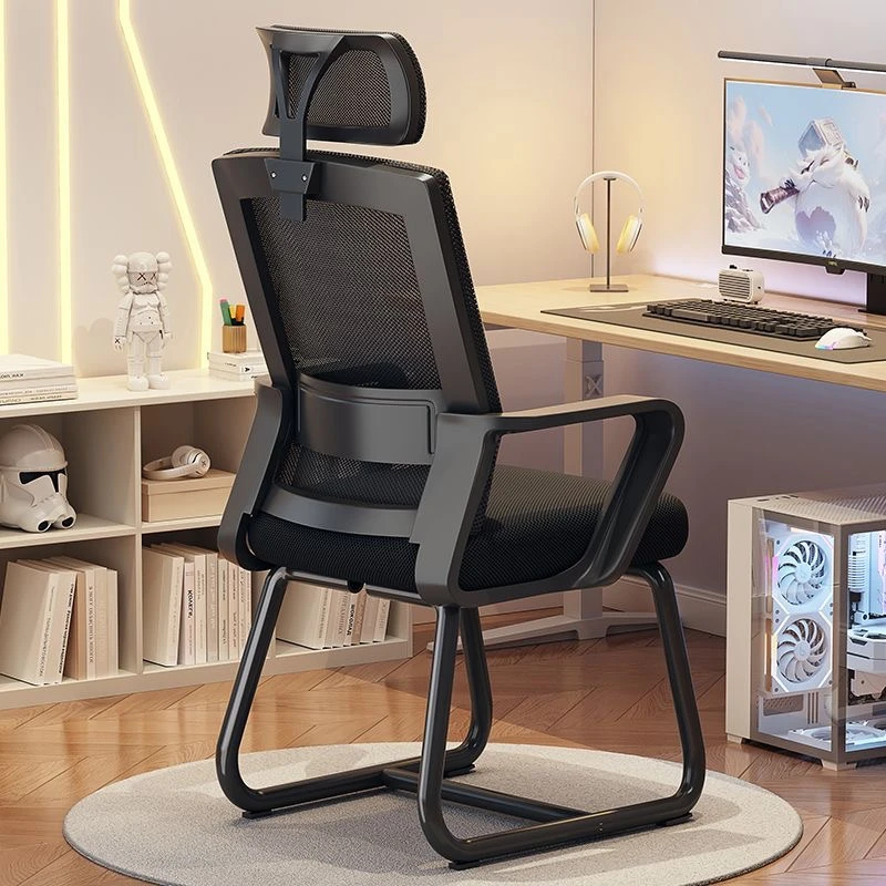 新款电脑椅子久坐办公座椅办公椅家用舒服书桌宿舍学习靠背椅弓形