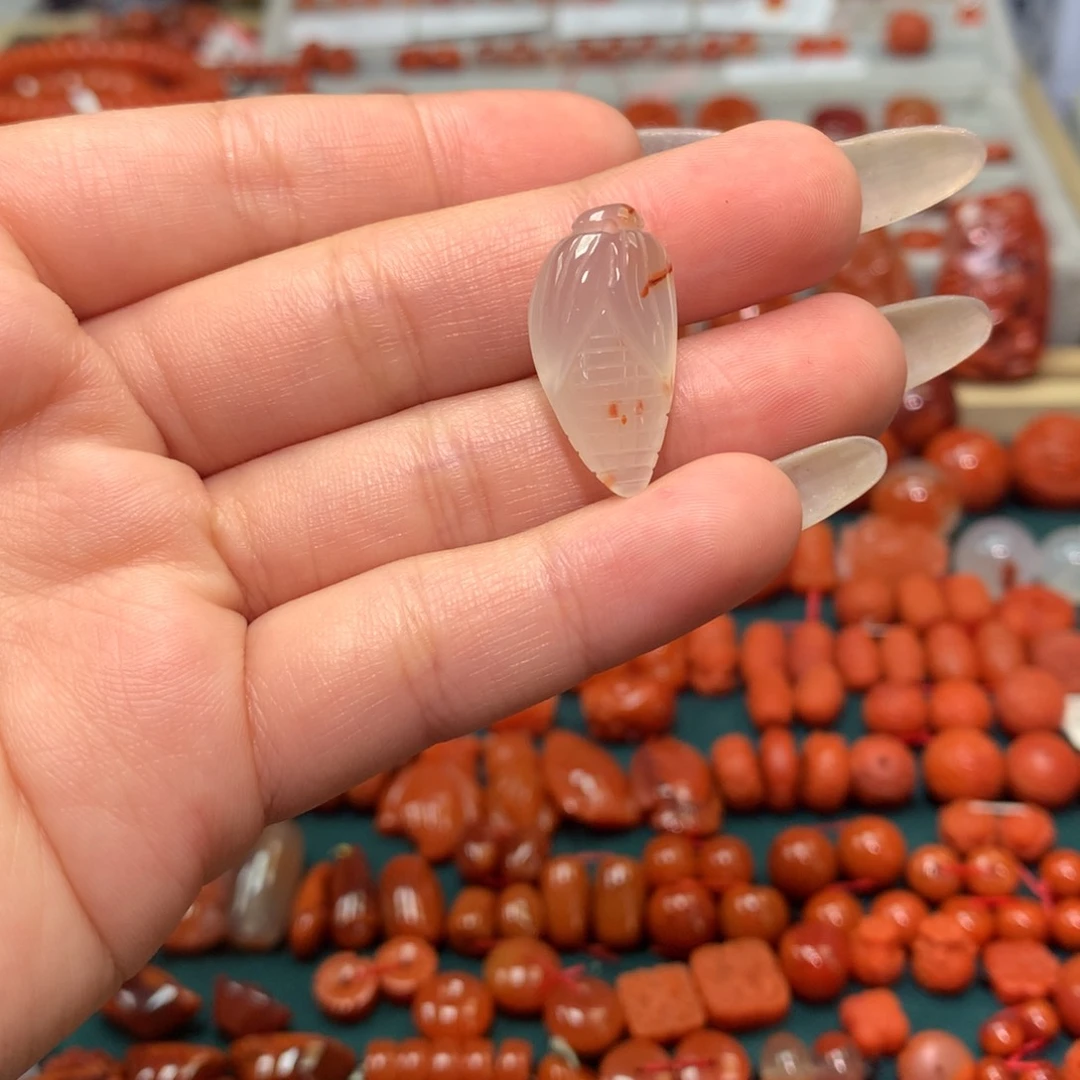 【闪购商品】南红玛瑙玉米挂件未镶嵌