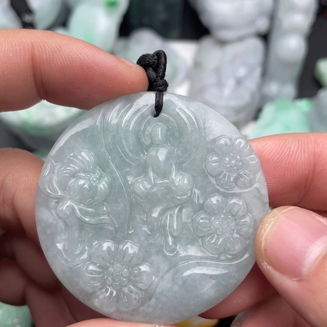 翡翠未镶嵌吊坠(不含链)