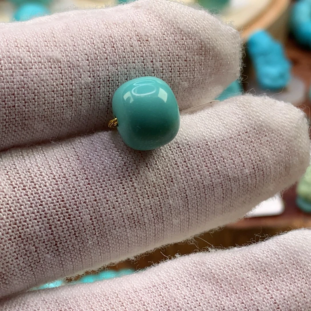 绿松石未镶嵌珠宝奇石10.2mm