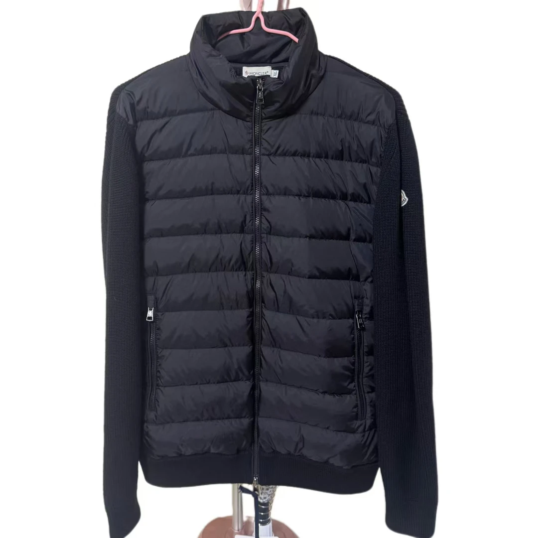 未使用 MONCLER 1055蒙口羊毛拼接羽绒服/xl/全新