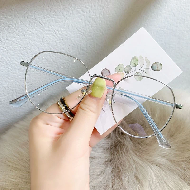 超轻防蓝光眼镜ins高颜值女有度数男可定制度数散光黑色眼镜框潮