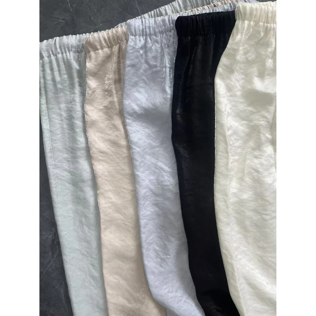 【主播推荐】女士直筒垂感轻薄闪闪裤10870