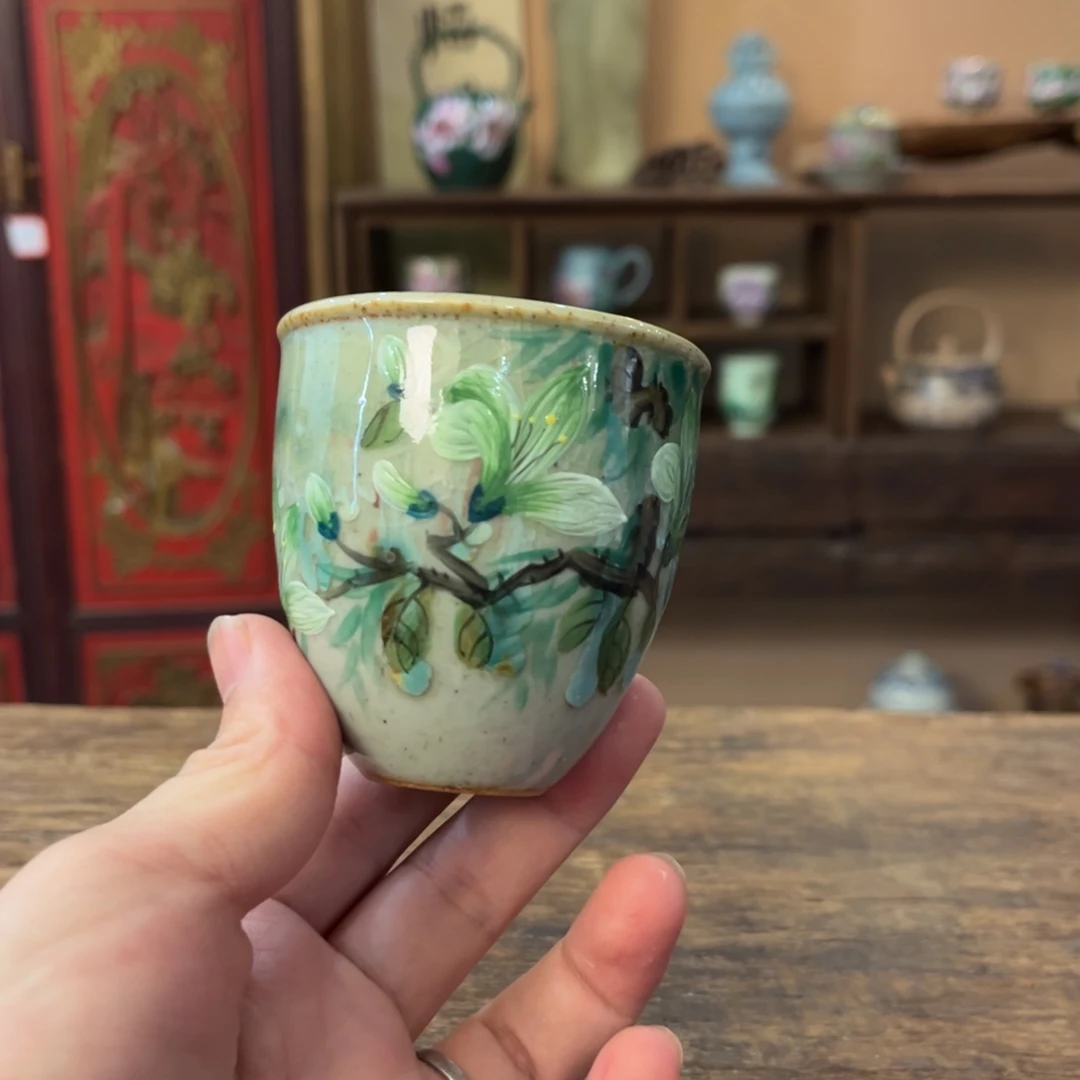 柴烧手工手绘陶瓷