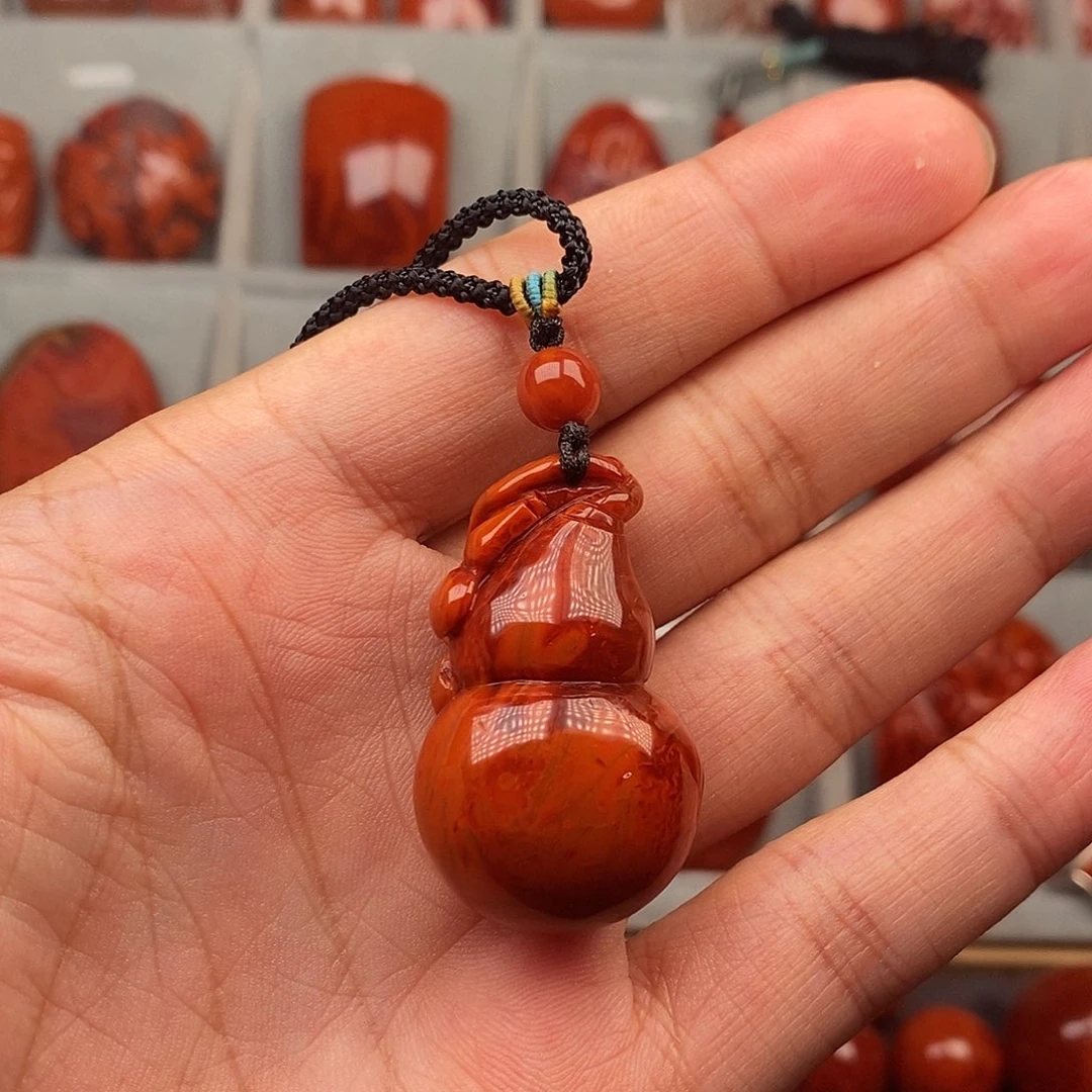 南红玛瑙未镶嵌吊坠(不含链)