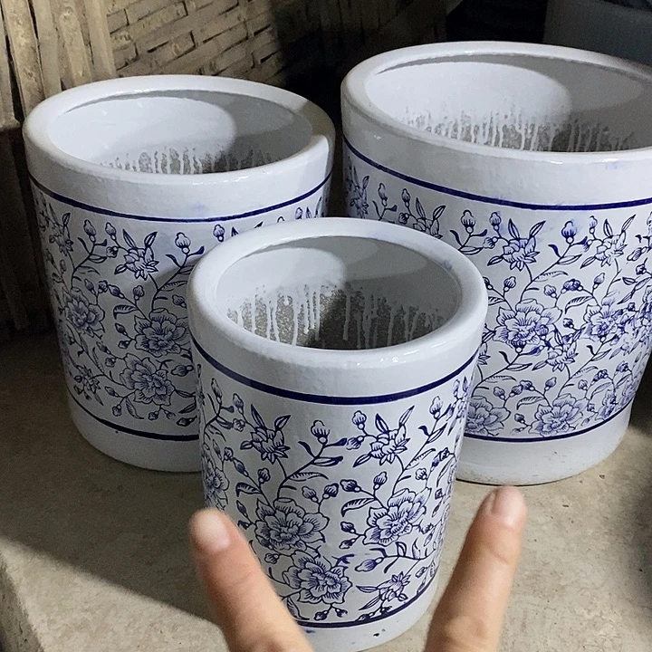 高温烧制特价一套三个盆陶瓷