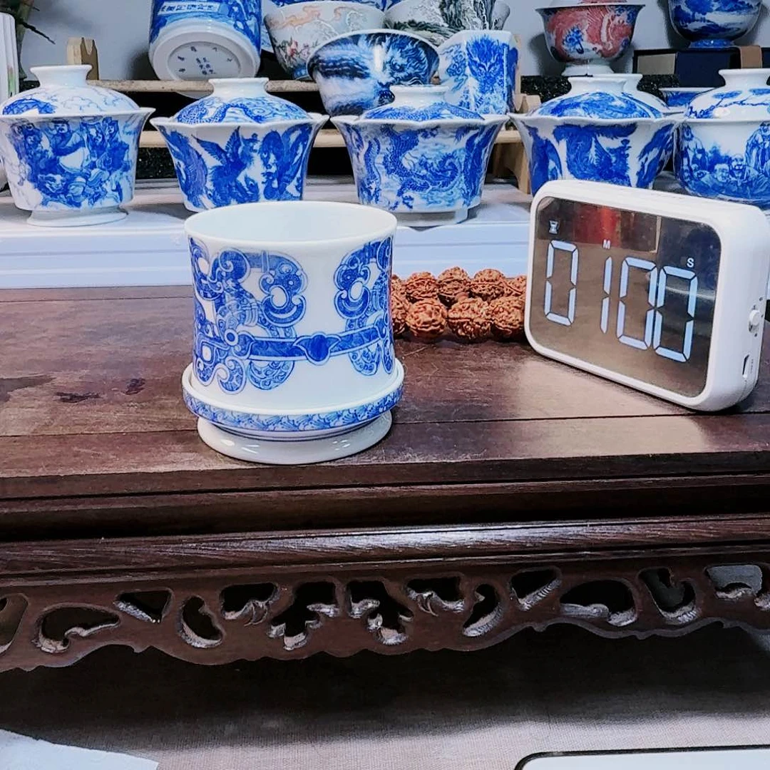 泥塑S****岸转转杯手工手绘