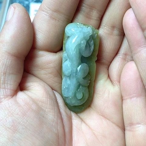 翡翠颈饰未镶嵌天然缅甸翡翠a货