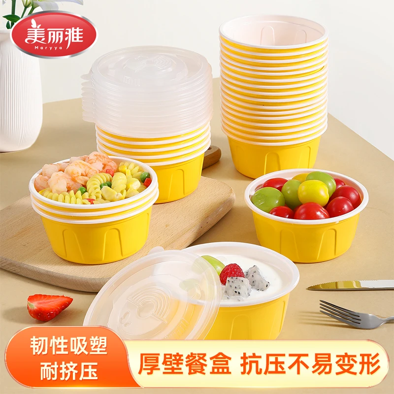 美丽雅餐盒一次性碗一次性餐盒食品级家用餐盒一次性露营打包盒