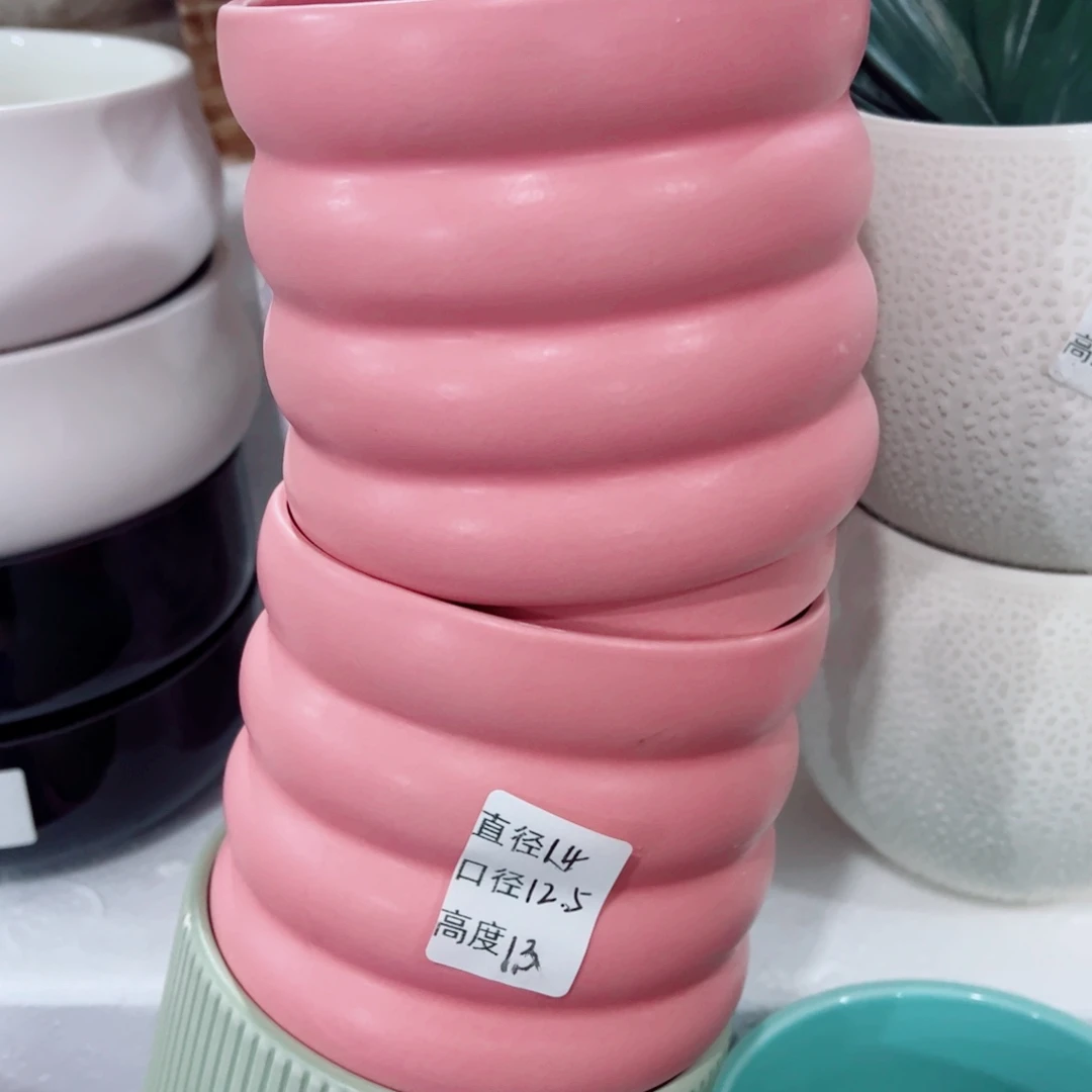 有孔，陶瓷花盆满10米包邮发货