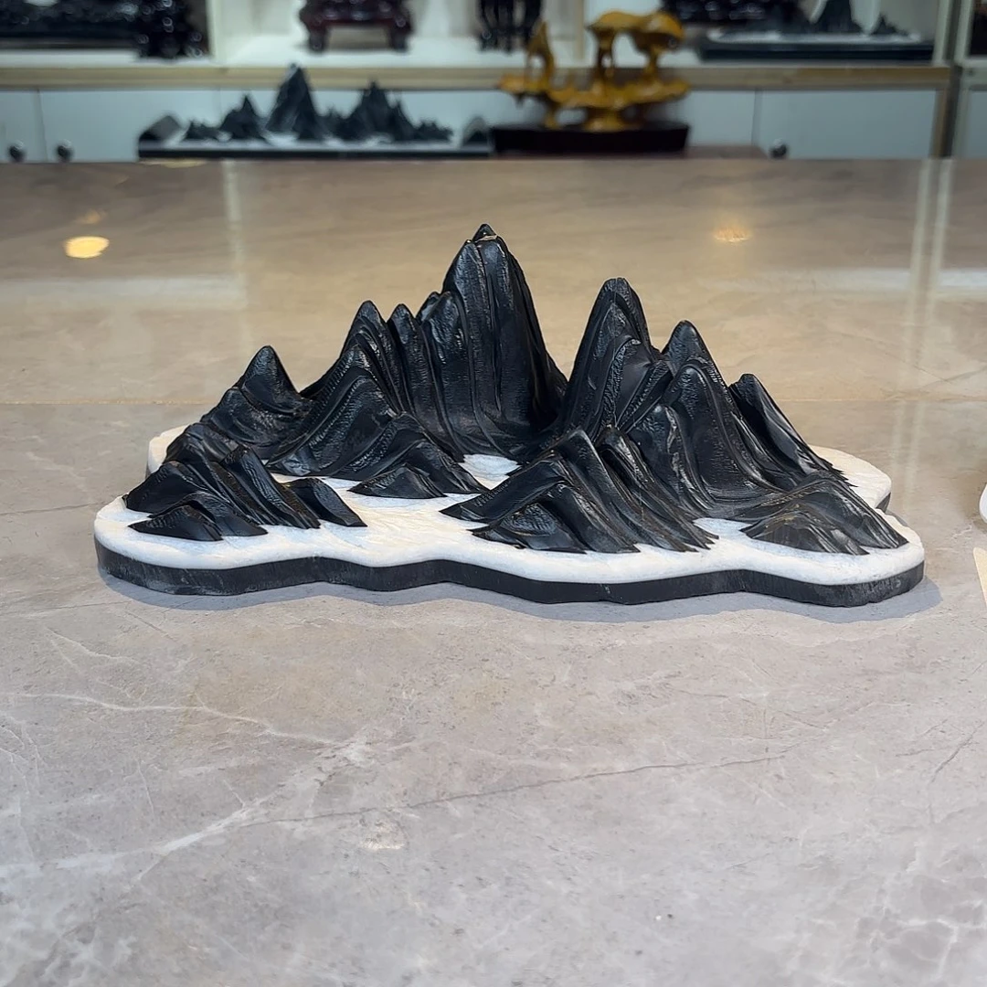 天***地摆件灵璧石手工雕刻奇石摆件