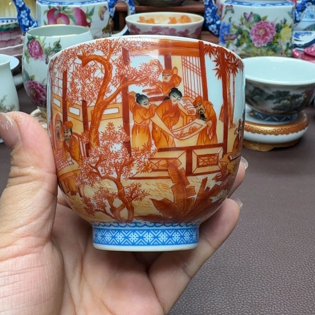 瓷片景德镇仿古手工制作精品展示