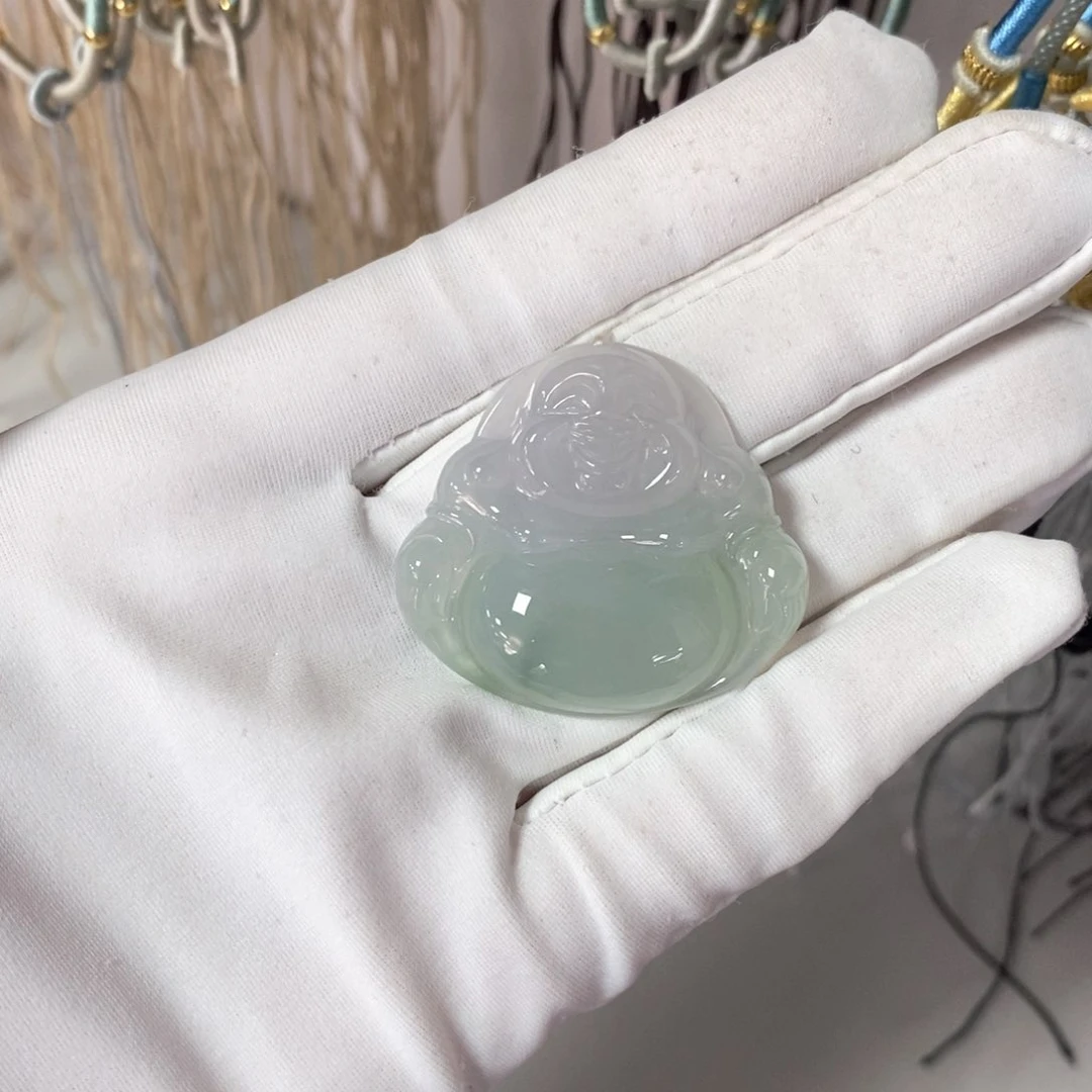 翡翠颈饰未镶嵌珊****主佛公