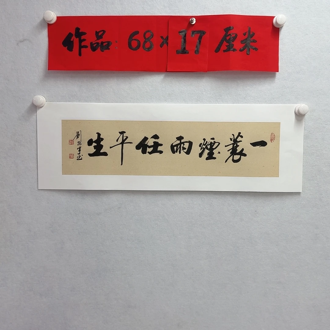 书法一蓑烟雨任平生