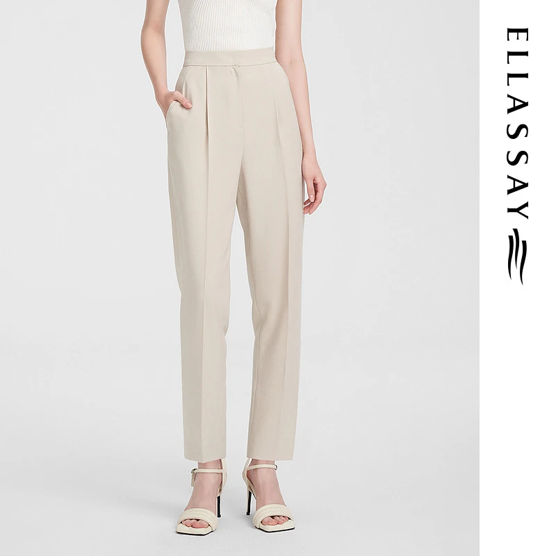 【粉丝专享】ELLASSAY春季经典修身休闲裤女EWE351K01000