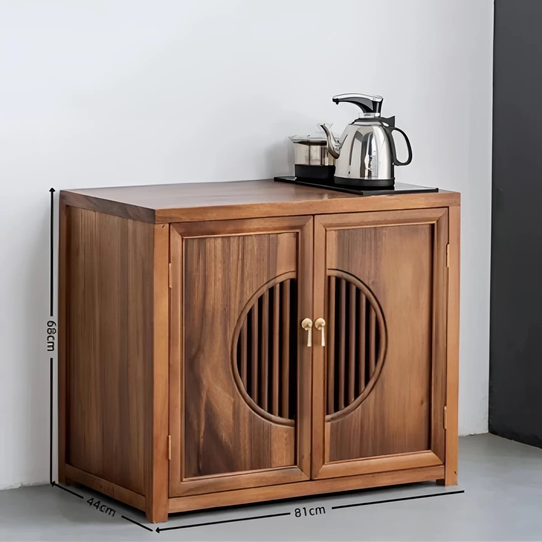 圆梦茶水柜泡茶茶台胡桃木茶边柜家用储物柜边柜抽屉柜餐边柜简约