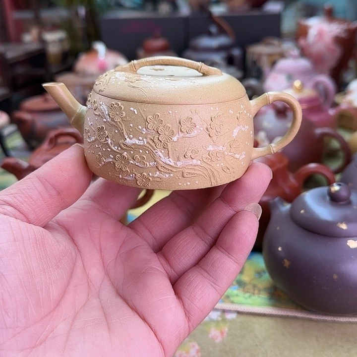 茶壶紫砂雪景梅花汉瓦100CC