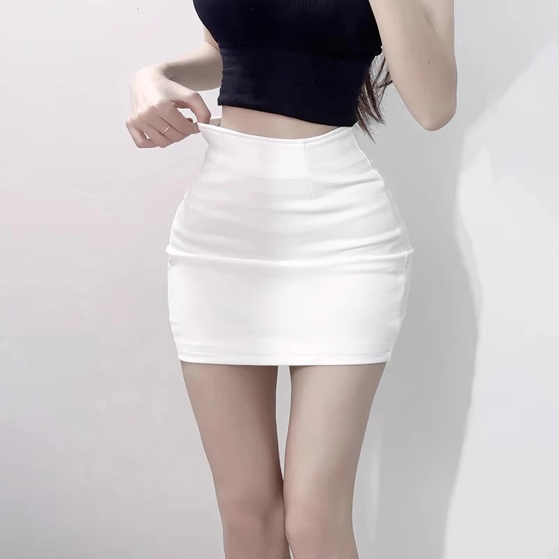 夏季韩版短裙高弹力显瘦修身包臀裙半身裙气质百搭时尚高腰一步裙