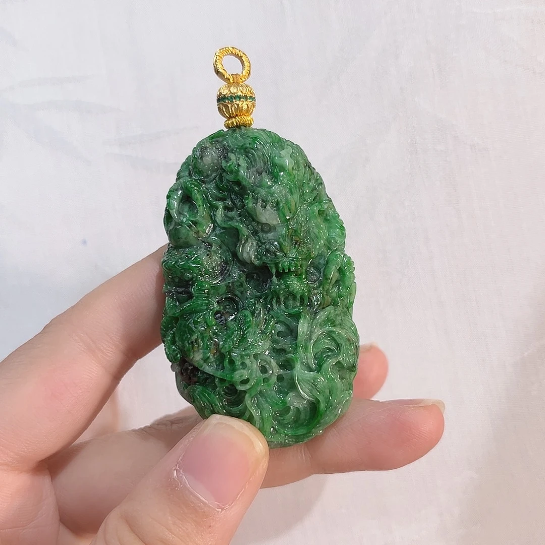 翡翠合金吊坠(赠链)