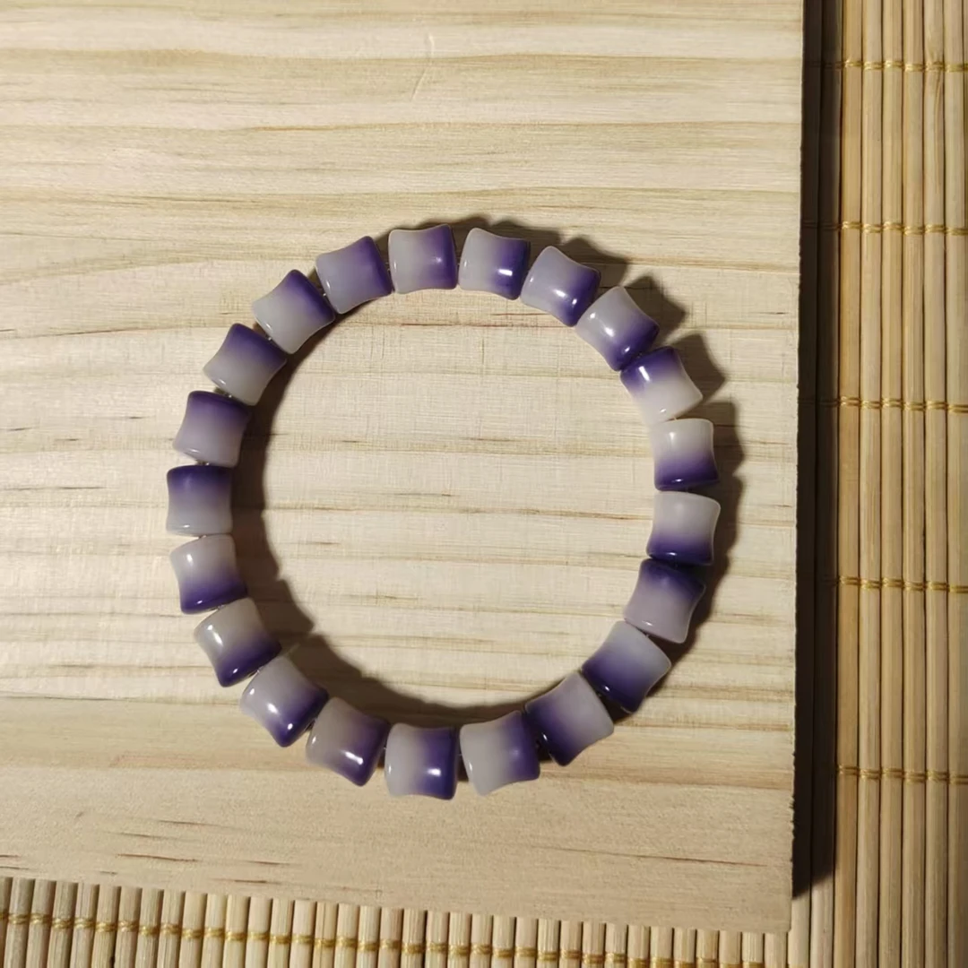 CQ6069紫飘花竹节9MM单圈