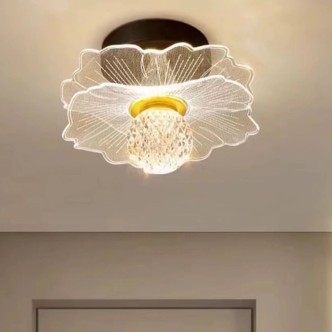 荷花简约过道灯轻奢客厅吸顶灯阳台灯