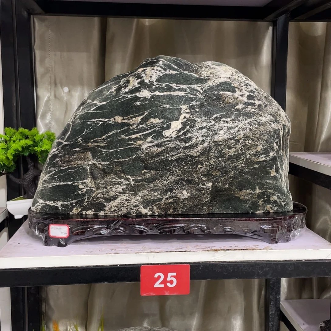 老***兵石材靠山石平安石摆件
