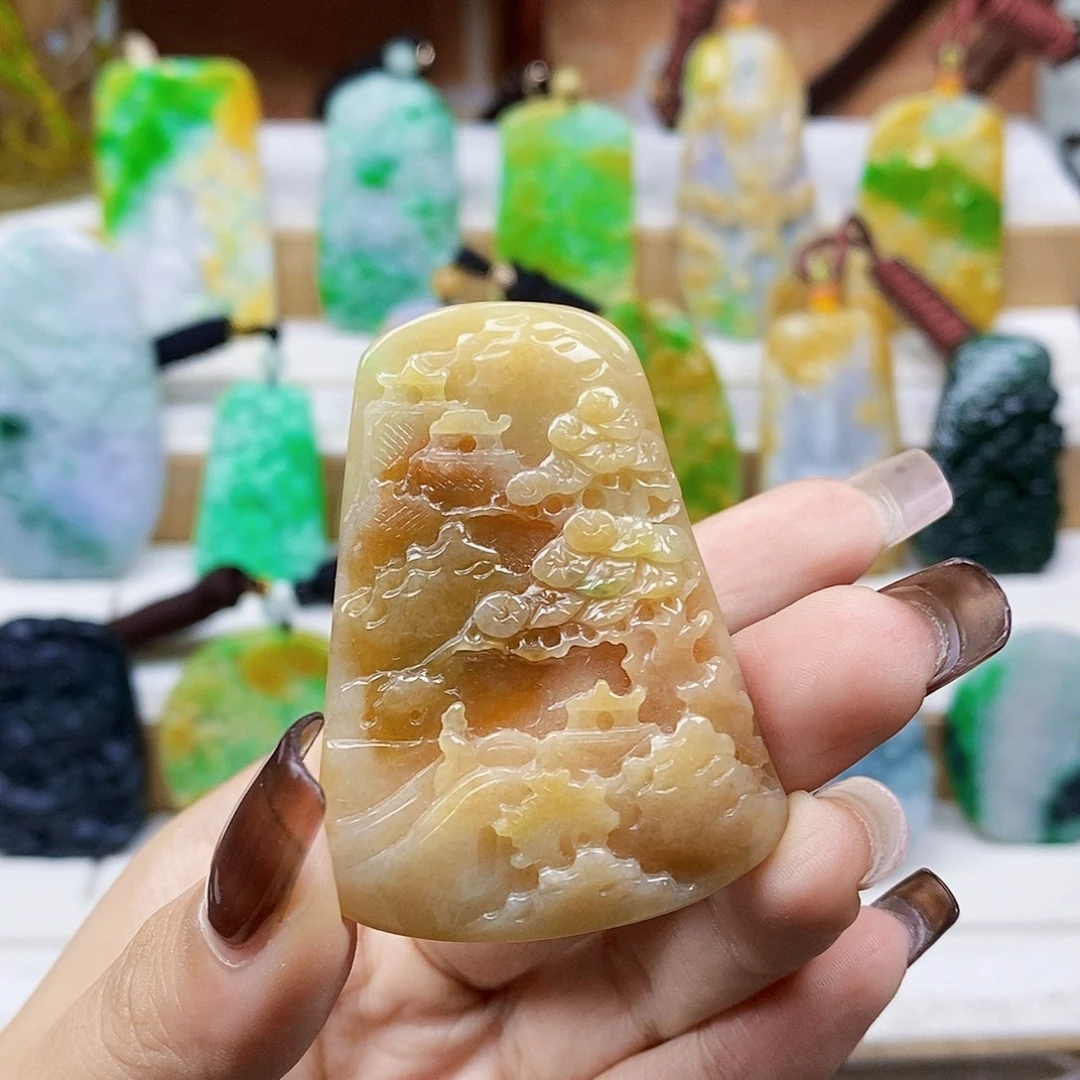 定制翡翠未镶嵌天然翡翠A货