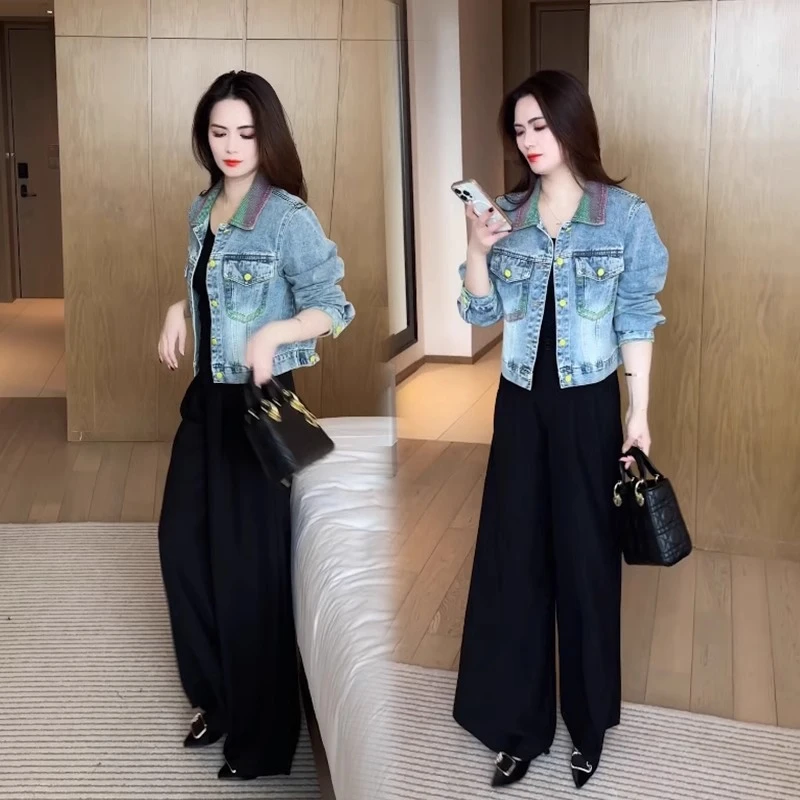 春装牛仔外套2025年新款时尚百搭春秋小个子洋气减龄短款女装上衣