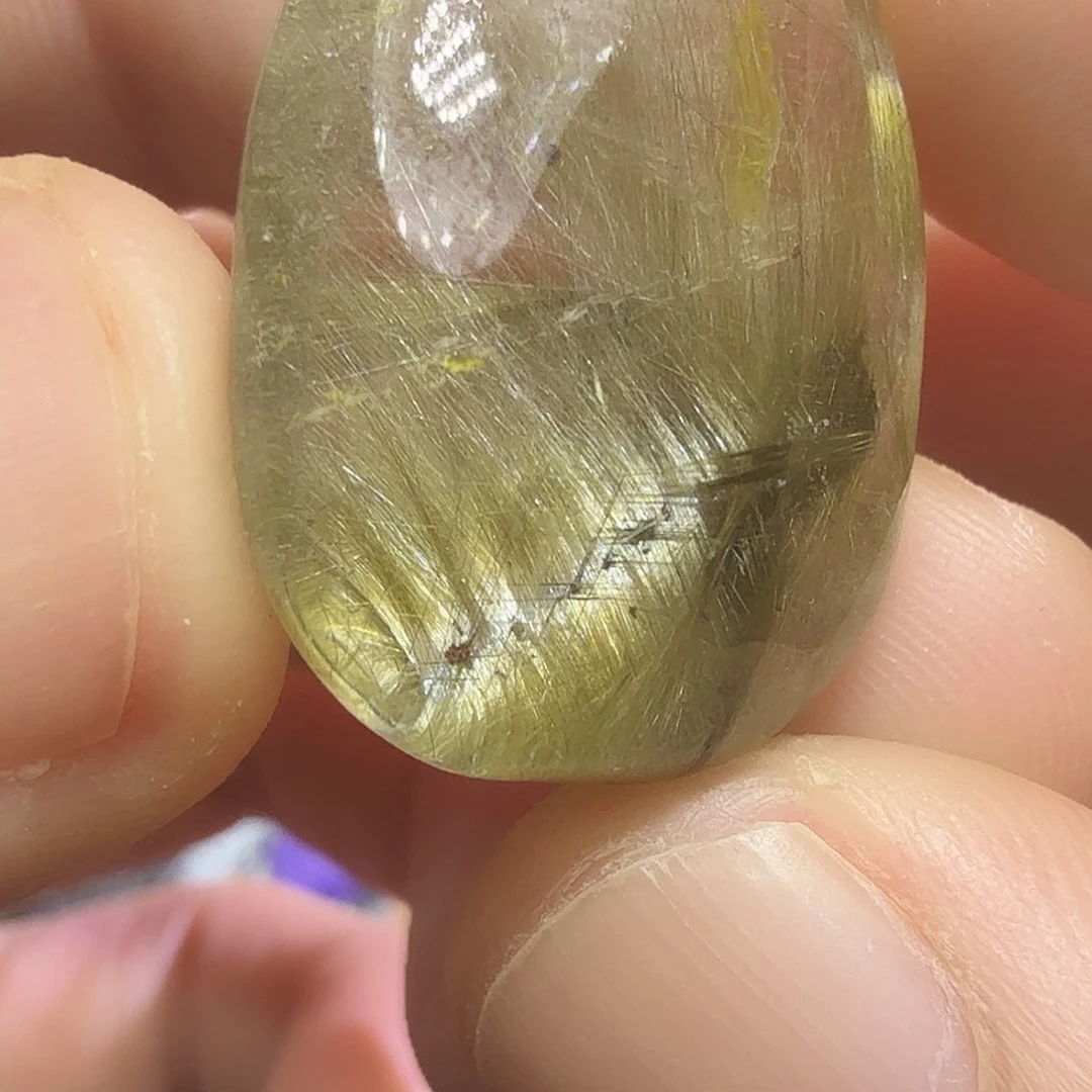 格***光未镶嵌颈饰发晶天然水晶